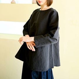 [Natural Garden] MADE N Back Ribbon Tunic Linen Blouse_High quality material, linen material, A-line fit_ Made in KOREA